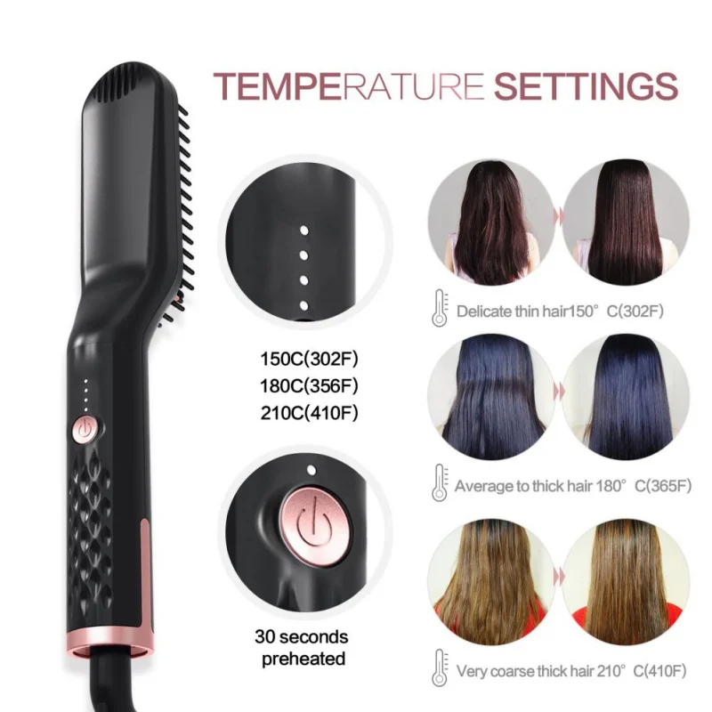 Capelli Alliscia Capelli Barba Attrezzi strigliatura e tolettatura комплект Ragazzo Multifunzionale Degli Uomini Barba Raddrizzatore
