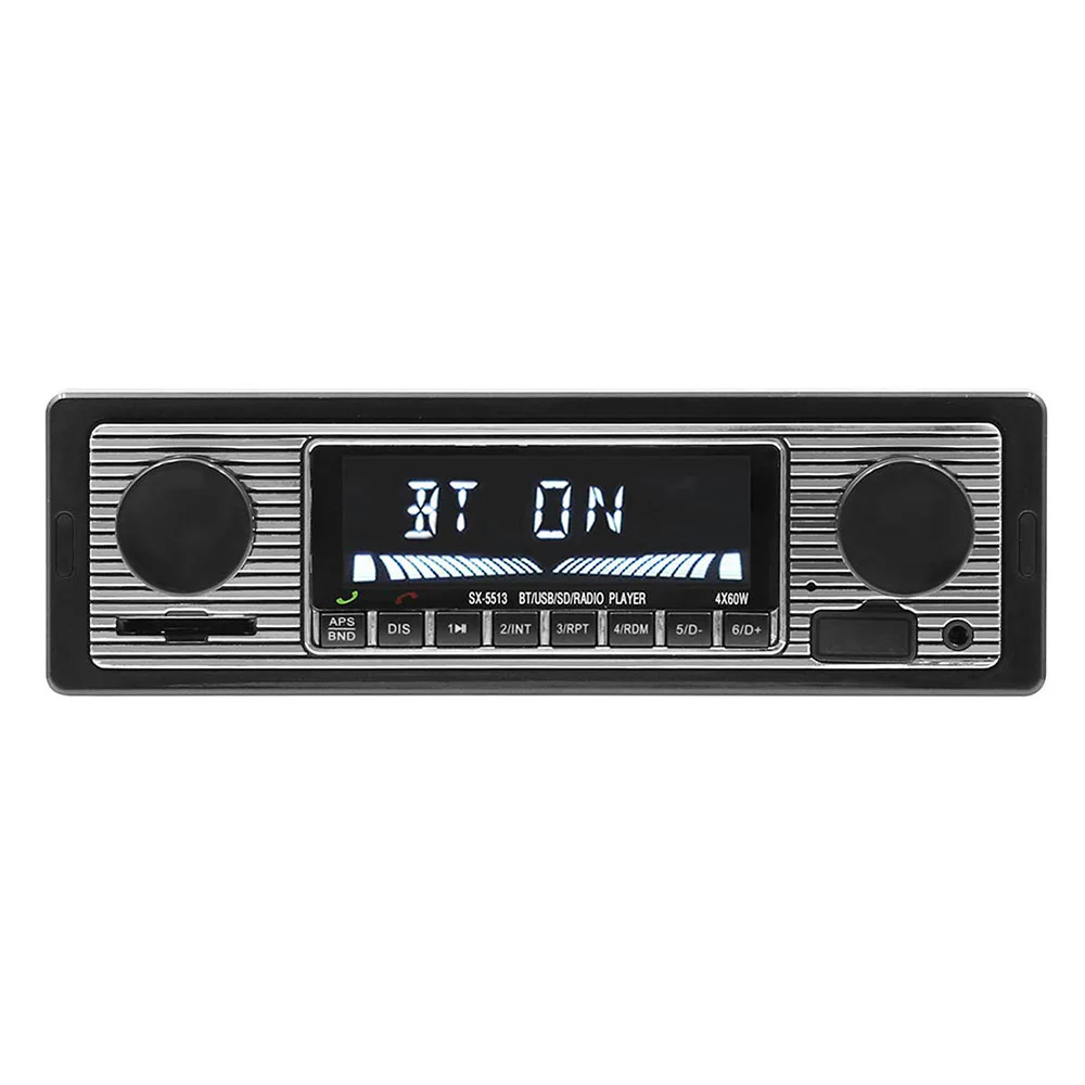 Car MP3 Player Stereo FM Retro Radio 12V Bluetooth Stereo MP3 USB AUX Power Cable Vehicles Radios Accessories