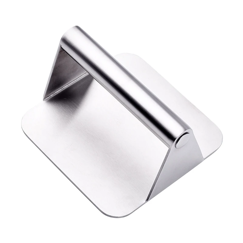 E9Ld Square Burger Smasher Acciaio Inossidabile Bbq Grill Press Burger Smasher Durevole