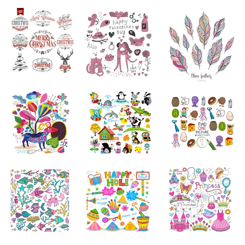 

Iron-on Transfers for Clothing Patches Clorhing Stickers Stripe Dress Diy Fashion Patch Vinyle Adhesive Flex Fusible Transfer A