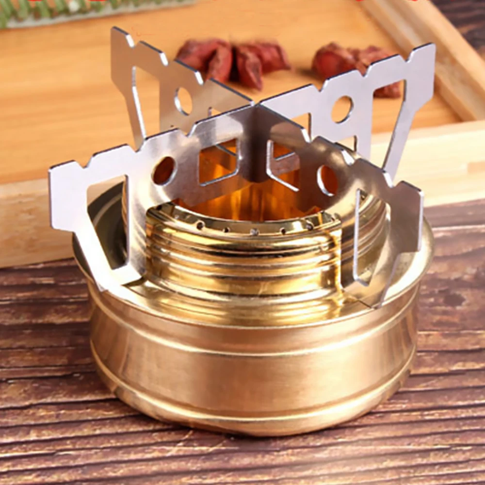 Alcohol Camping Stove Outdoor Alcohol Stove Stand Rack Stainless Steel Camping Stove Cookware Cross Rack Spirit Burner Base