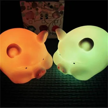

CHENGYILT cute Pig Shape night lights dry battery power night lamp Kids Toys Christmas Gift small led light