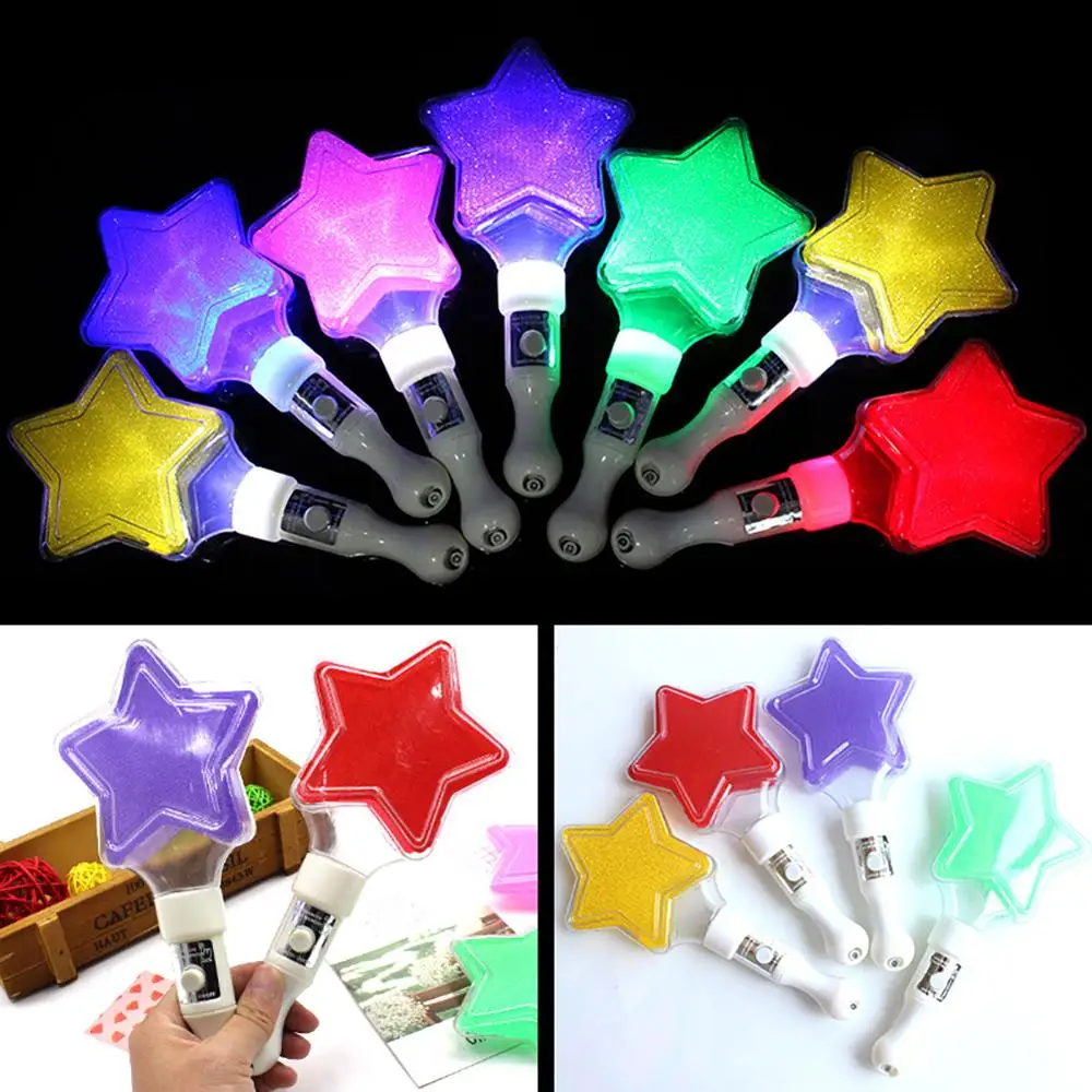 Creative Star Glow Light Stick Night Party Performance Decor Kids Toy Props for Event Festive Supplies Concert |