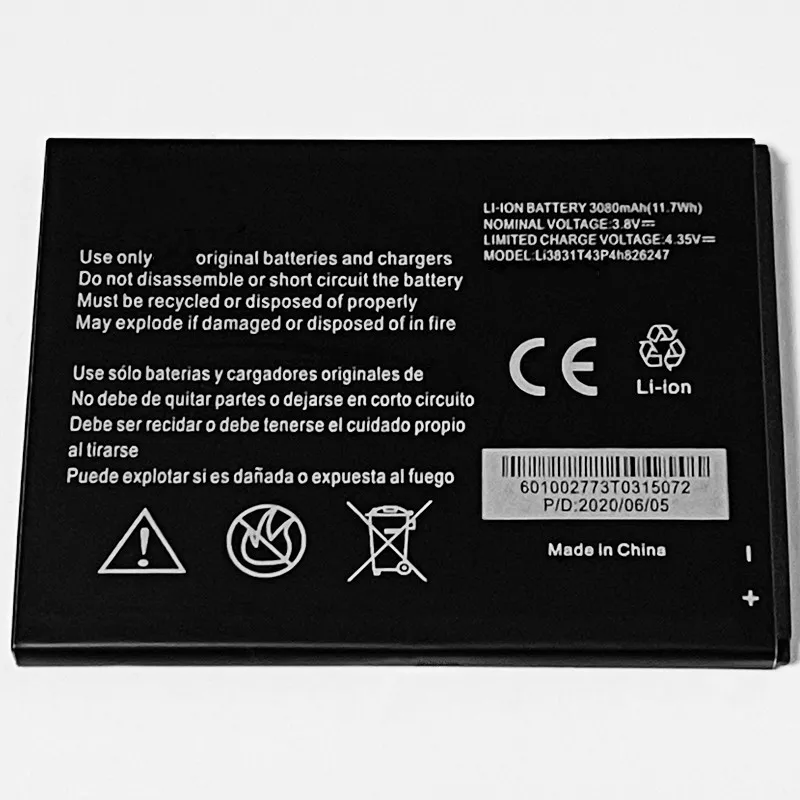 3 8 в 3080 мАч Li3831T43P4h826247 для ZTE MF287 + Plus 3neo 4G LTE Wi-Fi роутер точка доступа батарея модема |