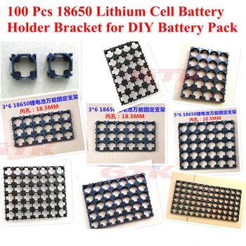 

100Pcs 18650 Cell Cylindrical Battery Case 18650 li-ion Holder Bracket for DIY Battery Pack 1S 2S 3S 4S 5s 6S 7s 8s 13s 10S 16s