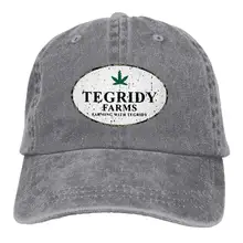 Tegridy Farms-Farming с Tegridy регулируемая бейсболка папа шляпа серый