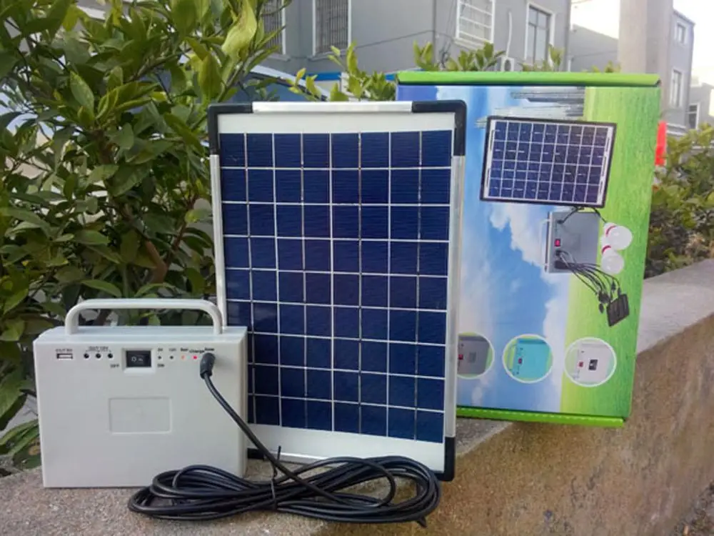 US $86.99 Portable 10W offgrid Solar Energy System kit Solar powered Bank Charger with 2 LED Lamp for Home lighting Camping Fishing