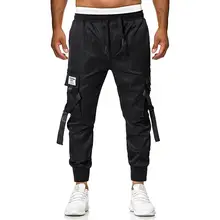 Повседневные брюки карго с несколькими карманами, Военный стиль, хлопок, 35%, мужская верхняя одежда, комбинезоны, брюки для мужчин, новинка