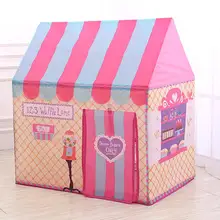 Детская палатка для девочек, детский игровой домик, детская палатка из полиэфирной ткани, подходит для дома и улицы с сумкой для хранения
