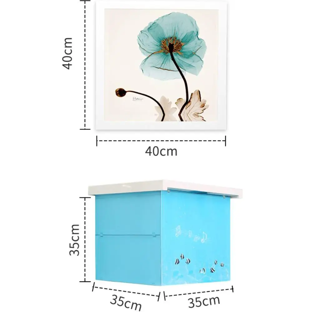Ванная комната скрытый ящик для хранения Складная настенная коробка для рисования Настенная Декорация органайзер для одежды стойка без перфорации