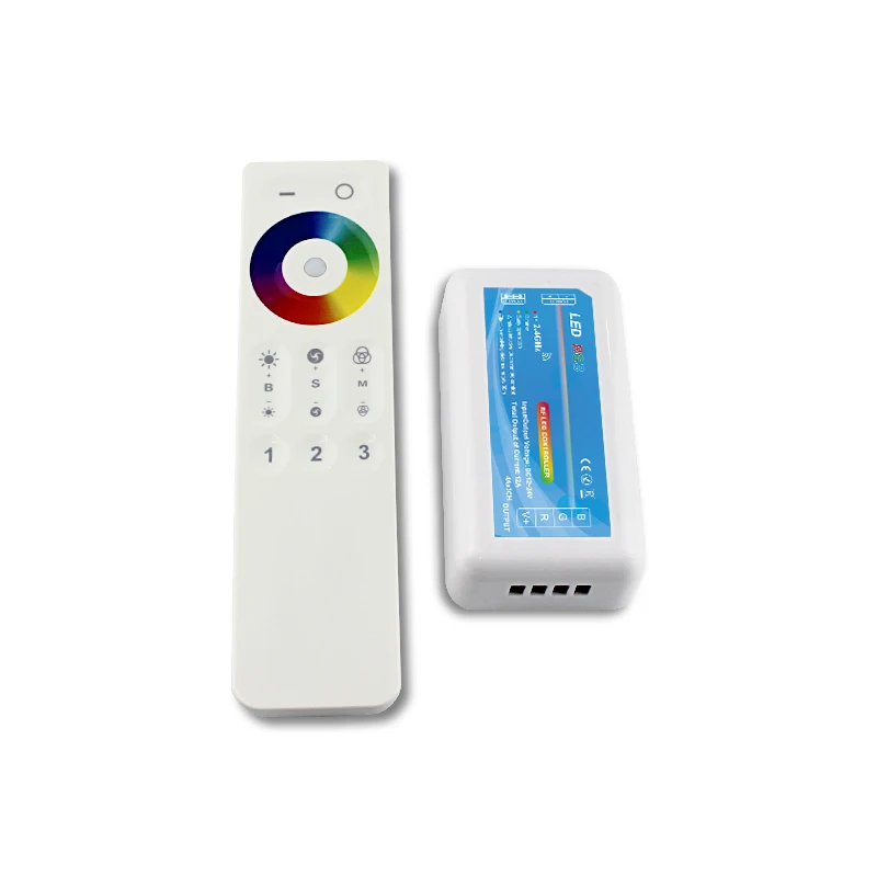 

Touch RGB LED Controller 2.4G RF Wireless Remote Control DC12V~24V 3 Channel 12A Touch Dimmer for RGB LED Strip Lights Lamp Bulb