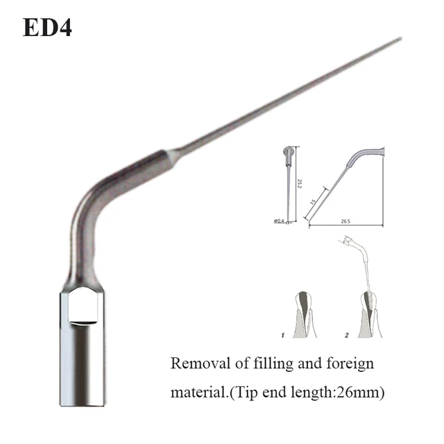 Dental Ultrasonic Scaler Tip Scaling Periodontics Endodontics Dentists Multifunction Endo Perio Scaling Tips Dental Instrument ED4