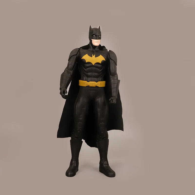 [Темила] Большой размер 50 см мстители супергерой Бэтмен ПВХ Действие Рисунок Статуя Коллекция Модель игрушка детский подарок с оригинальной коробкой - Цвет: Черный