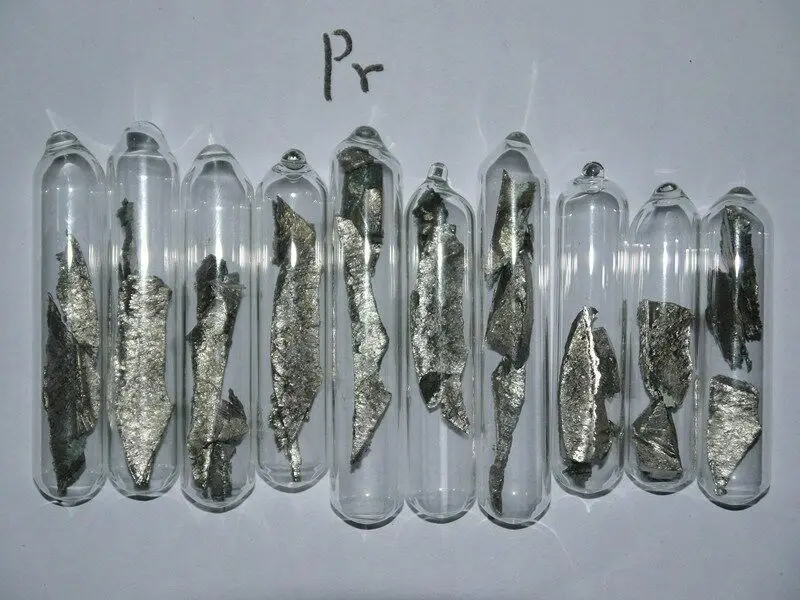 Praseodymium Metal 99.9% 10g in ampoule under argon! 