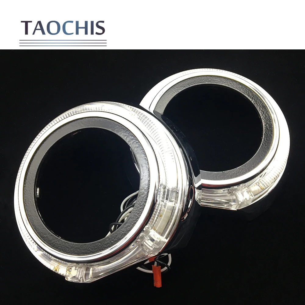 TAOCHIS рестайлинг кожух маска для 3,0 дюймов HELLA 3R G5 3/5 Koito Q5 линзы проектора bi xenon модифицированный головной светильник с ангельским глазом