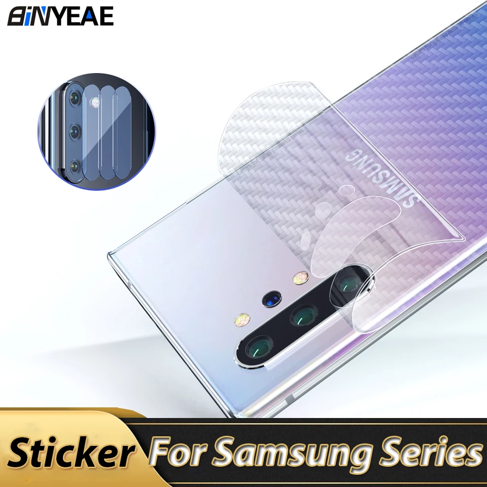 Carbon Fiber Back Cover Camera Lens Protector For Samsung Galaxy A51 A71 A 51 71 A50 A70 M40 M30 Protective Case Sticker | Мобильные