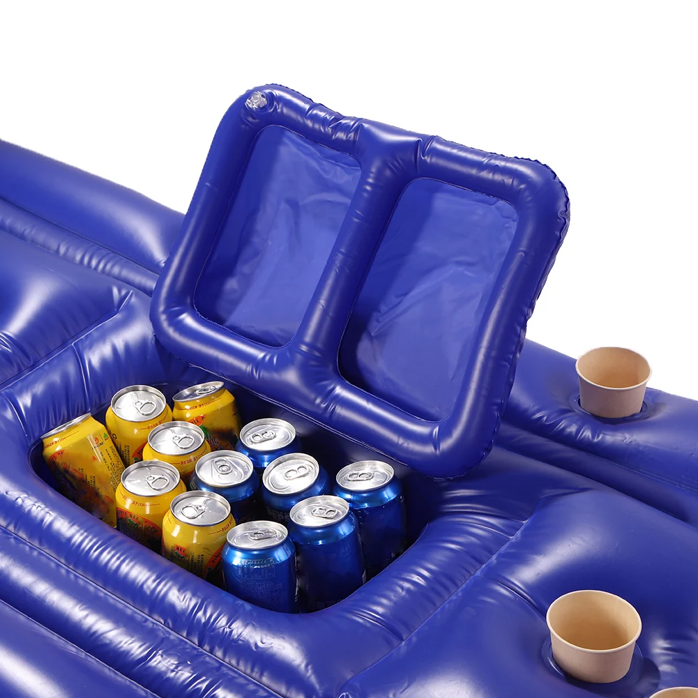 Inflatable Floats & Tubes PVC Beer Table 28 Cup Holes Water Drink Food