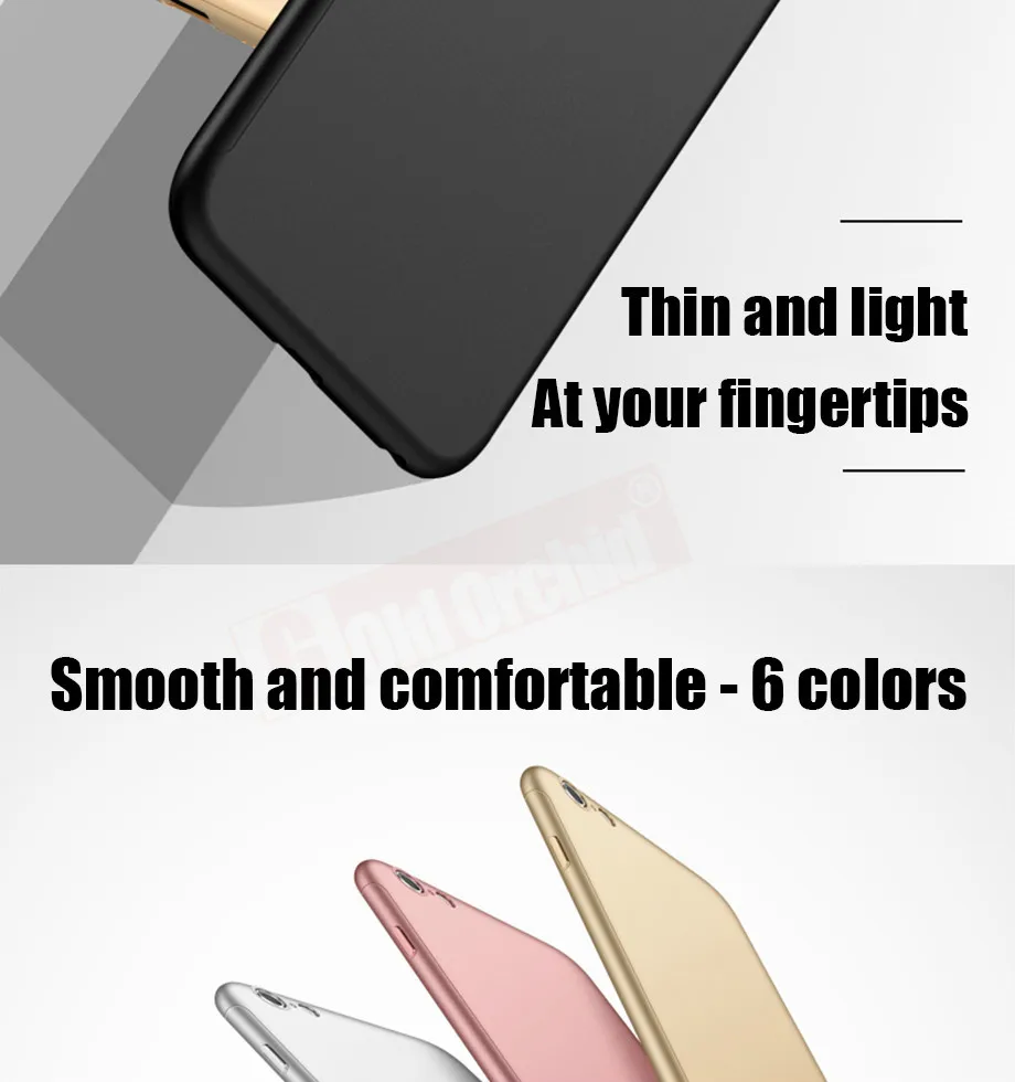 3-PC-For iPhone 6 6s Case 360 For iPhone 7 8 Plus X 10 Case