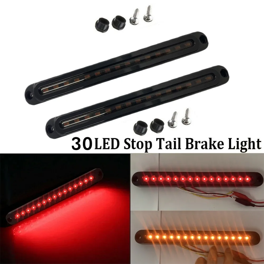 2X LED Truck Trailer Light Brake Sequential Turn Signal Marker Daytime Tail Stop 
