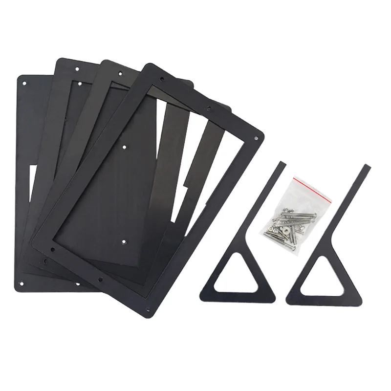 7 дюймов ЖК дисплей Экран Raspberry Pi акриловый держатель Чехол черный Кронштейн для