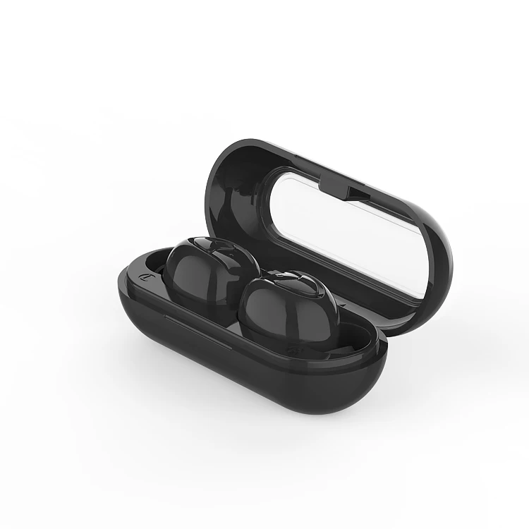 wirless headphones bluetooth handsfree with mini charging case super stereo bass bluetooth kulaklik freebuds bloototh earphone - Цвет: black head phones
