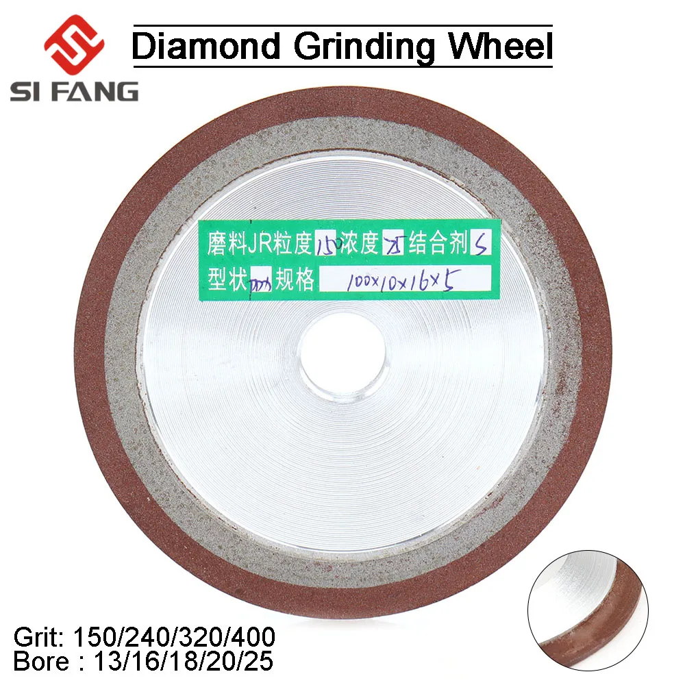Diamond Grinding Wheel Resin Bonded Disc 75/80/100/125MM Grinder Cutter 150/240/320/400 Grit For Milling Cutter