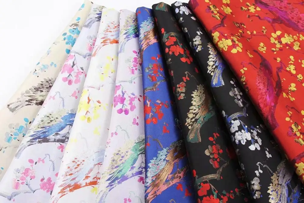 Жаккардовая парча ткань для свадебного платья, жаккардовая парча ткань ткани, вечернее платье юбка Швейные материалы Ткань D01