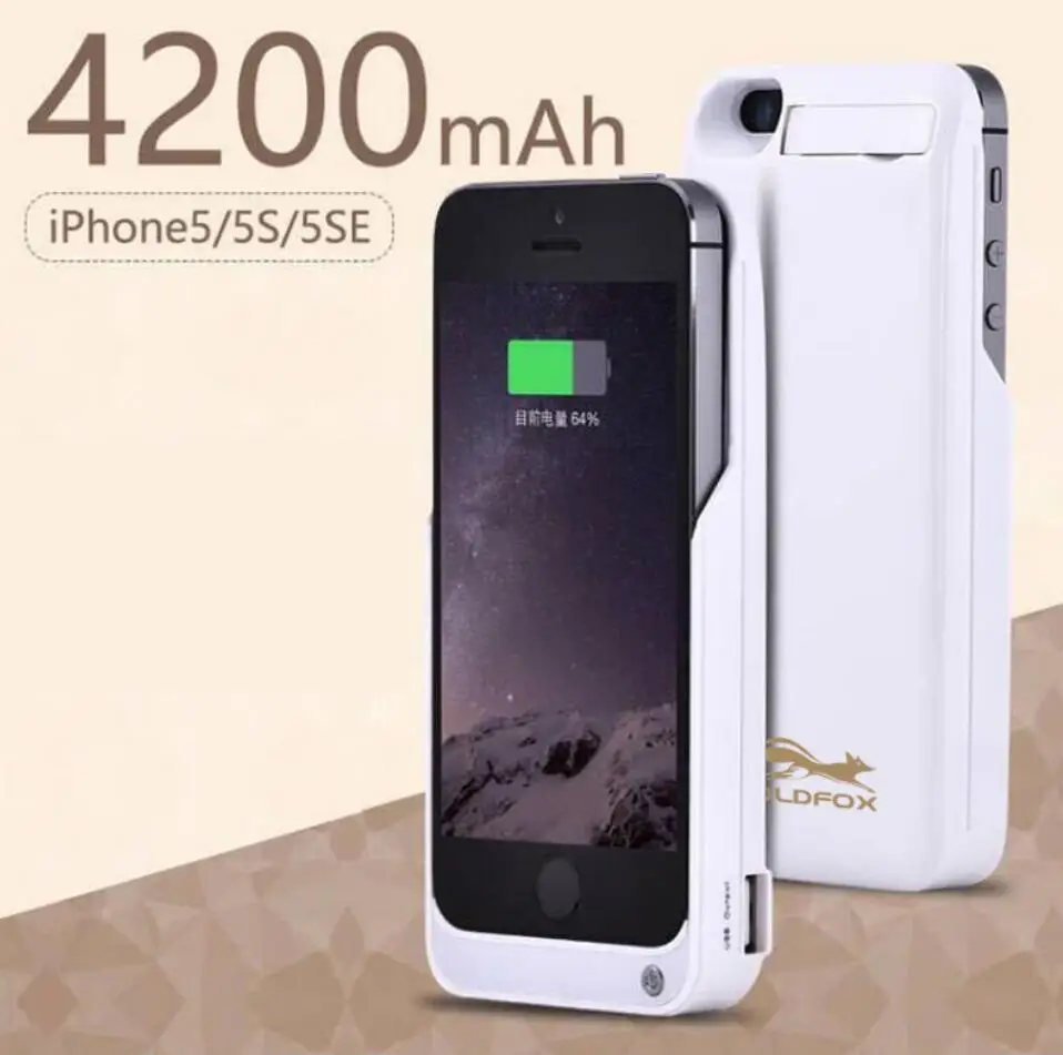 NENG 4000 мАч для iPhone 5 телефон зарядное устройство чехол с аудио внешний резервный