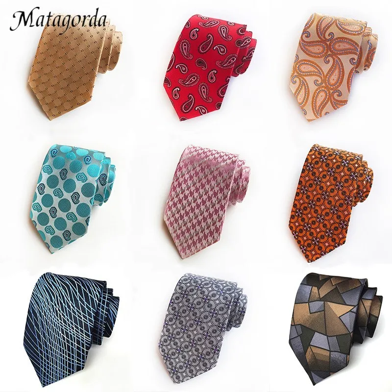 

Fashion Man Tie 20-Colors Silk Necktie for Man Paisley Floral Jacquard Neckwear 8CM Formal Gravata for Wedding Party Accessories