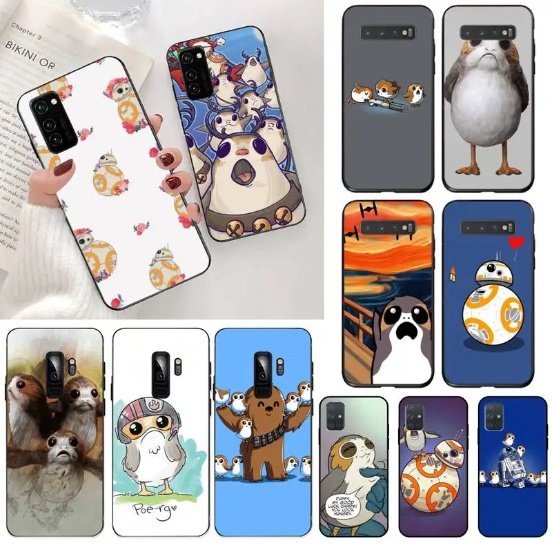 YJZFDYRM Wars The Last Jedi Porgs чехол для телефона Samsung S20 plus Ultra S6 S7 edge S8 S9 S10 5G lite 2020 | Мобильные