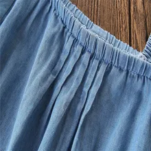 Комбинезон для девочек, Пижама детская, осень, модные повседневные штаны ковбойские штаны детские свободные тонкие штаны