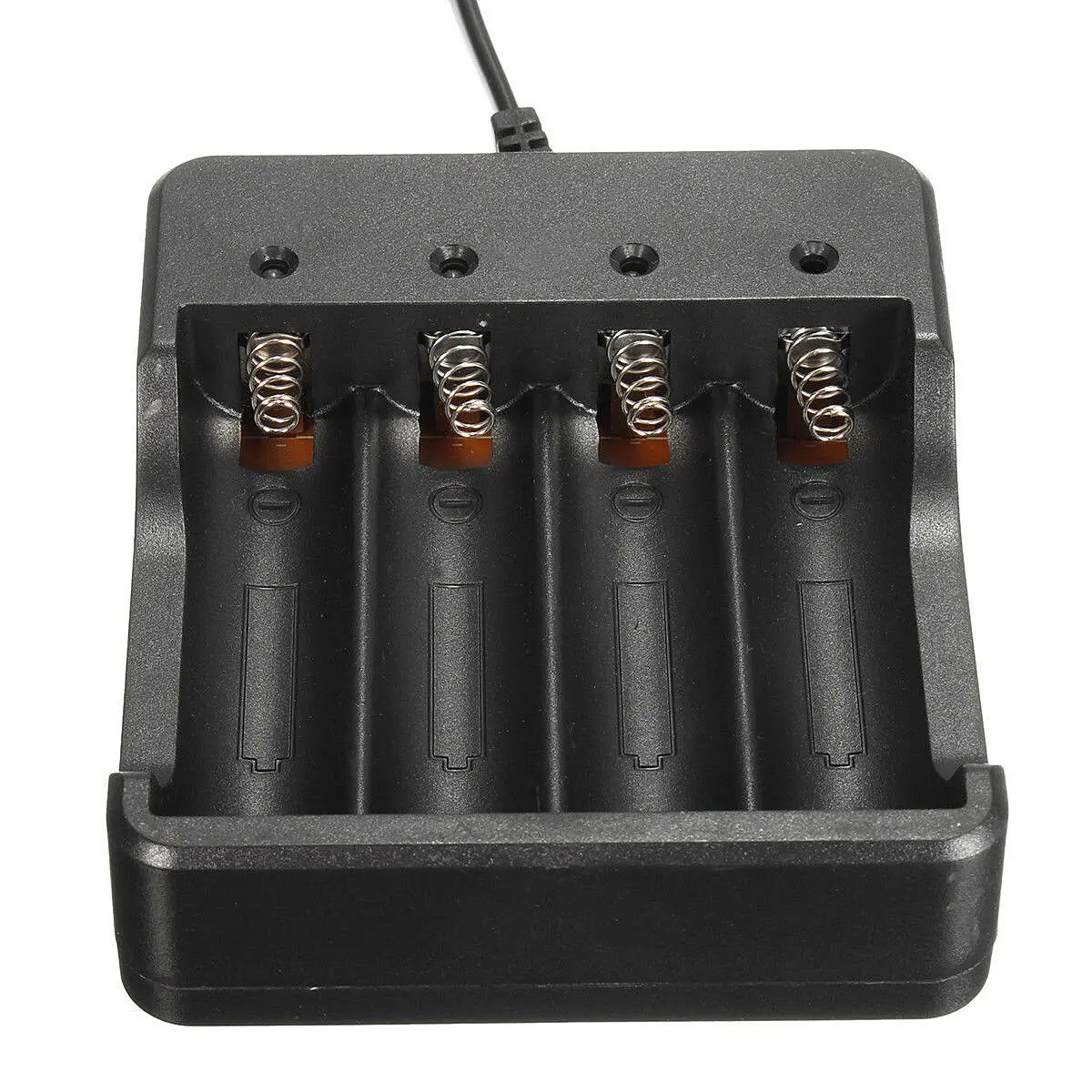

SOONHUA 4 Slots 70cm Cable Plastic Battery Charger LED Indicators Muti Protection For 3.7V 18650 Rechargeable Battery With US EU