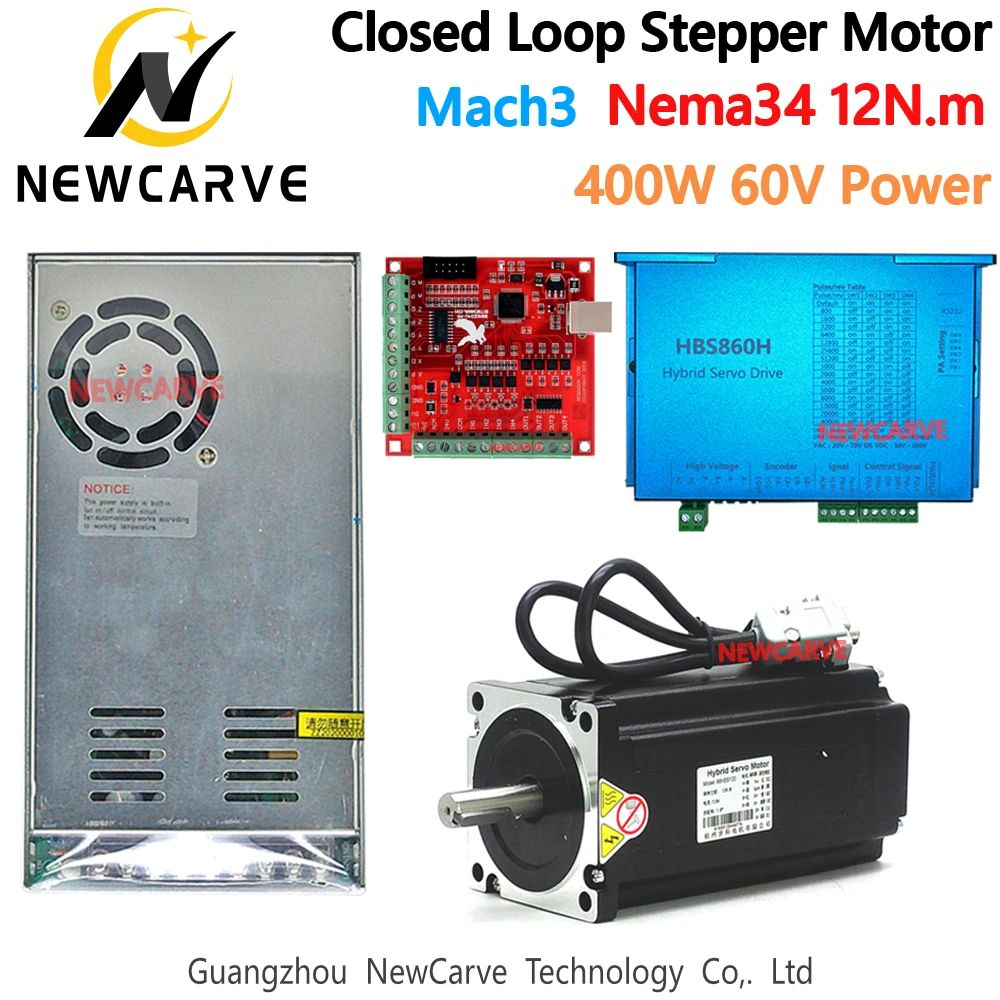 Nema 34 Schrittmotor HBS860H 12Nm - Closed Loop Stepper Motor Drive Kit