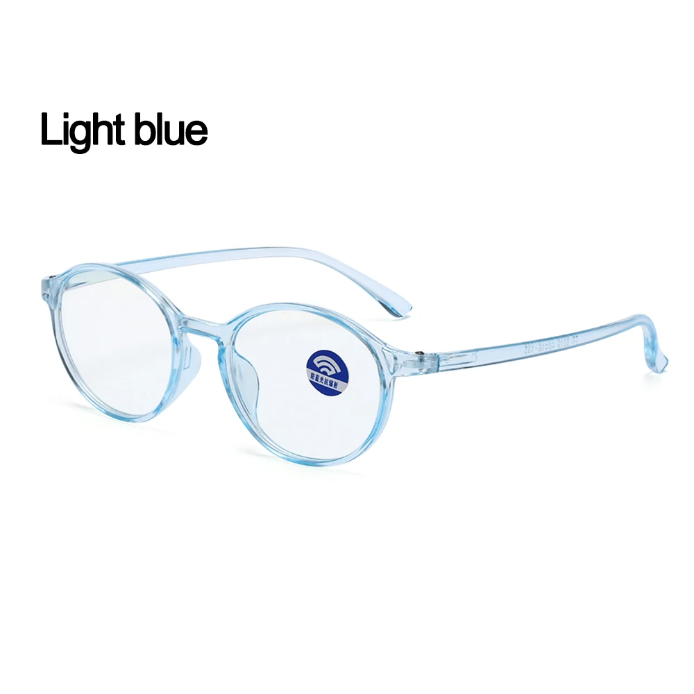 Light blue 1 шт., модные унисекс Портативные Оптические очки, ультра-светильник, полимерный синий светильник, блокирующие очки, гибкие очки для ухода за зрением, компьютерные очки - Цвет оправы: Light blue