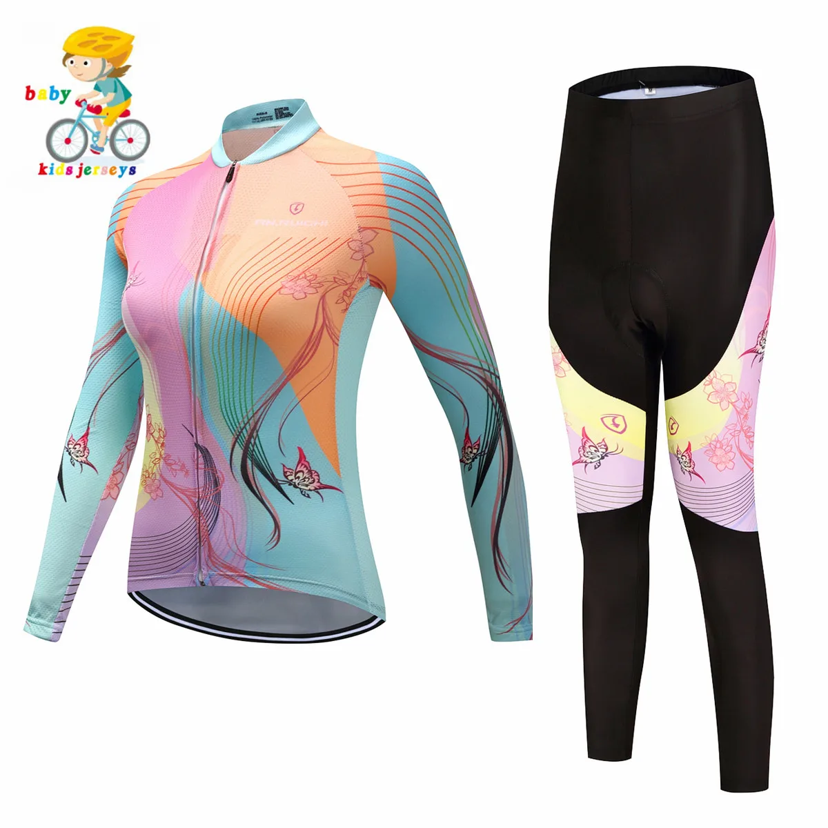 

2019Cycling Jersey Set Pro Cycling Clothing Cycling Sets Bike uniform Road Bicycle Jerseys MTB Bicycle Long Sleeve kids jerseys