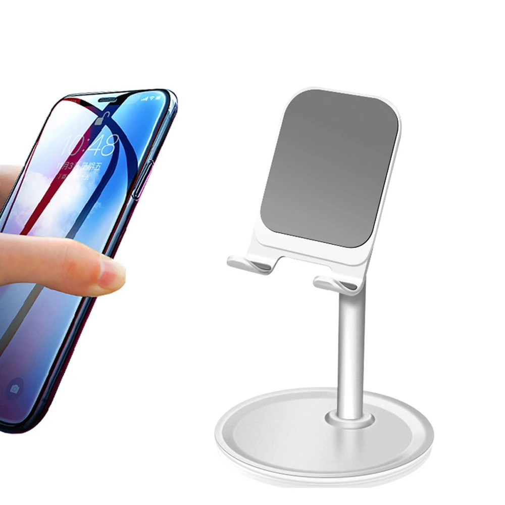 With Round chassis Tablet Holder Stand Bracket Adjustable Display Cradle Anti-Slip for iPhone iPad Abdroid phone With Round chassis Tablet Holder Stand Bracket Adjustable Display Cradle Anti-Slip for iPhone iPad Abdroid phone