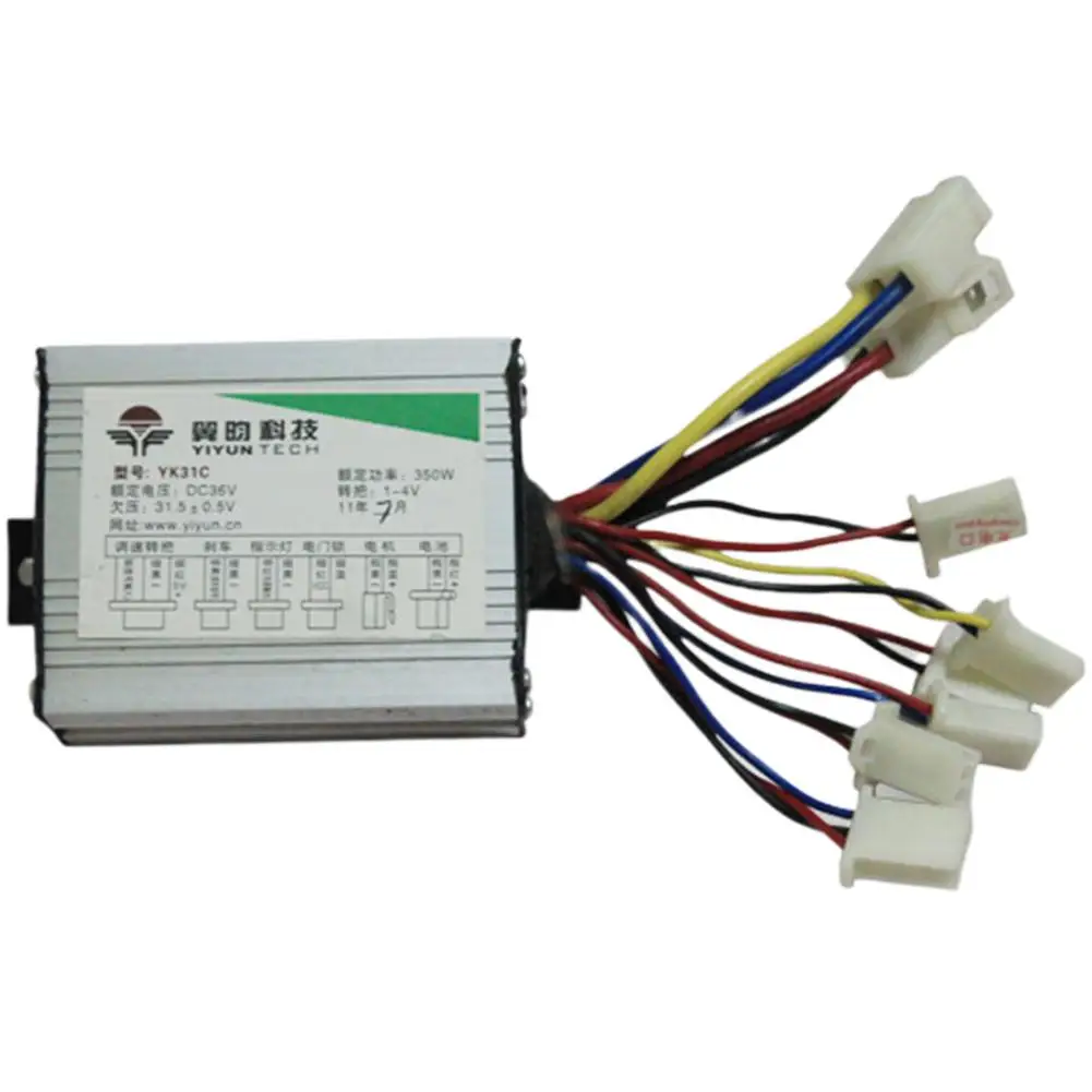24v 36v 350w алюминиевый электрический скутер Мотор регулятор скорости работы щетки 24V 350W для автомобиля велосипед аксессуары для электрического велосипеда