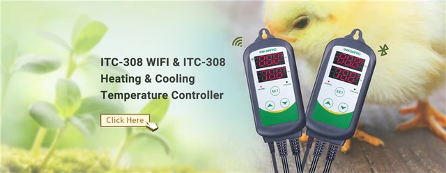 Inkbird ITC-306T Digital Temperature Probe Controller Thermostat Timer AC  110V 1200W Only Heating Plug Time Switch Reptile Breeding Heater Planting  Greenhouse No Cooling Control 