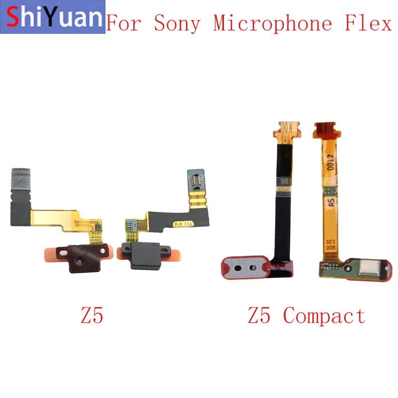 Плата модуля микрофона гибкий кабель для Sony Xperia Z5 E6683 E6653 E6633 Compact Mini E5823 E5803