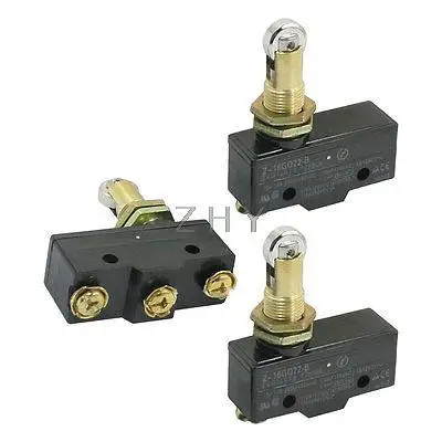 

3pcs Z-15GQ22-B SPSD Panel Mount Roller Plunger Basic Limit Switch 12mm