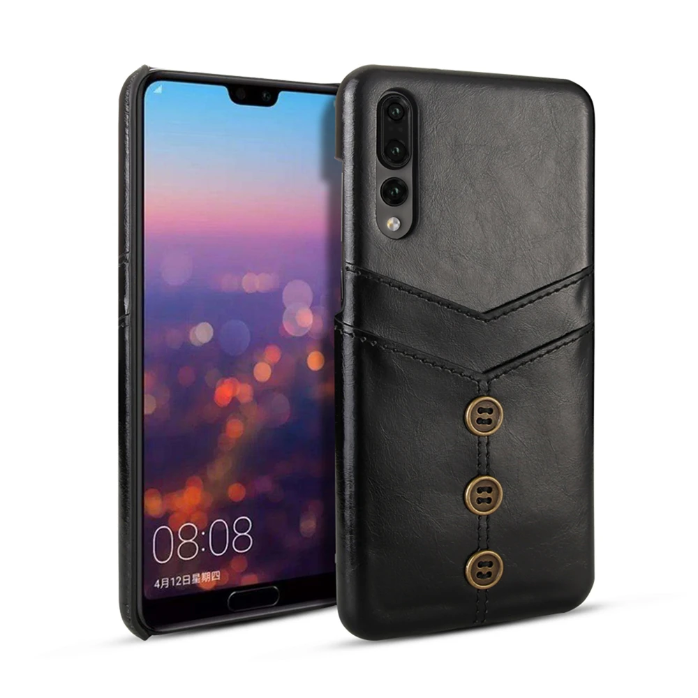 PU защитный чехол для телефона iphone XI Max XIR XS для samsung Note10/10+ 5G для huawei mate 20 P30 Pro P30Lite задняя крышка для карты