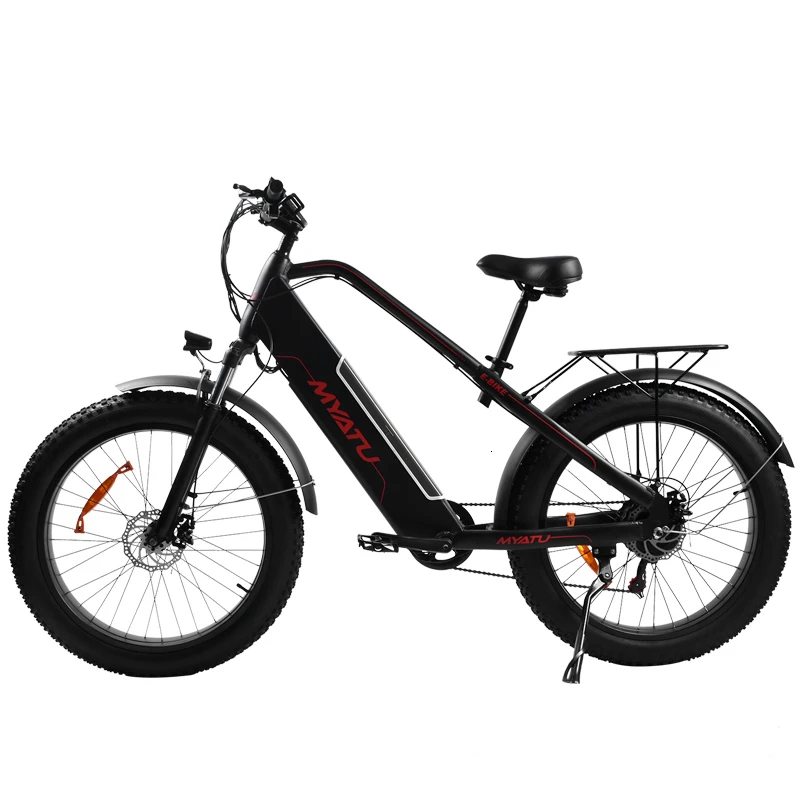 MYATUPowerful Electric Bike BAFANG 500W Beach Auxiliary Bicycle 48V12AH Electric Sand Car 26 Inch Electr