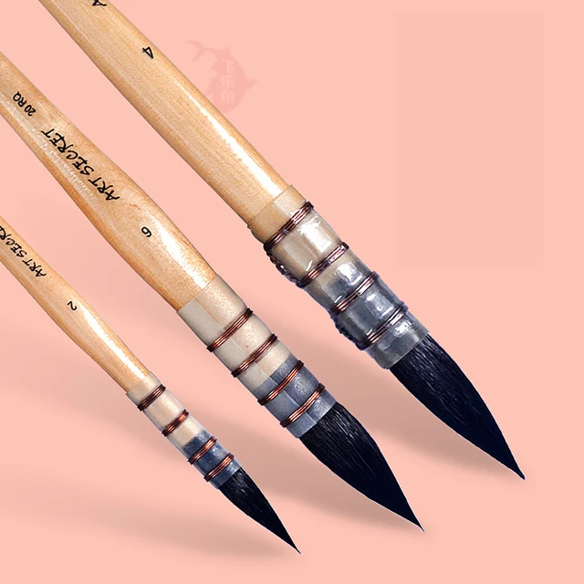 Watercolor Brushes Squirrel Brush  Squirrel Hair Watercolor Brushes - Wolf  - Aliexpress