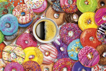 

New Beautiful Donuts 5D DIY Square/Round Diamond Painting Mosaic Cross Stitch Home Decoration Mural Christmas Gift New Year