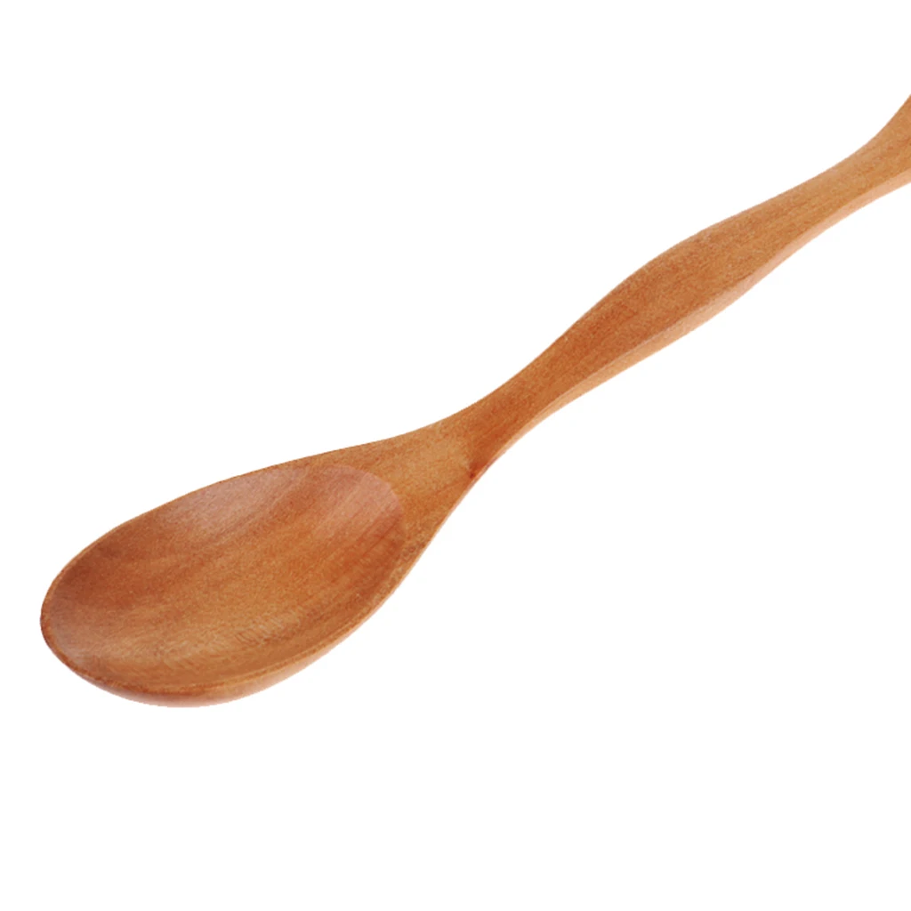 Multipurpose Picnic Camping Wood Spork Fork Spoon Cutlery 2 In 1 Combo Utensils