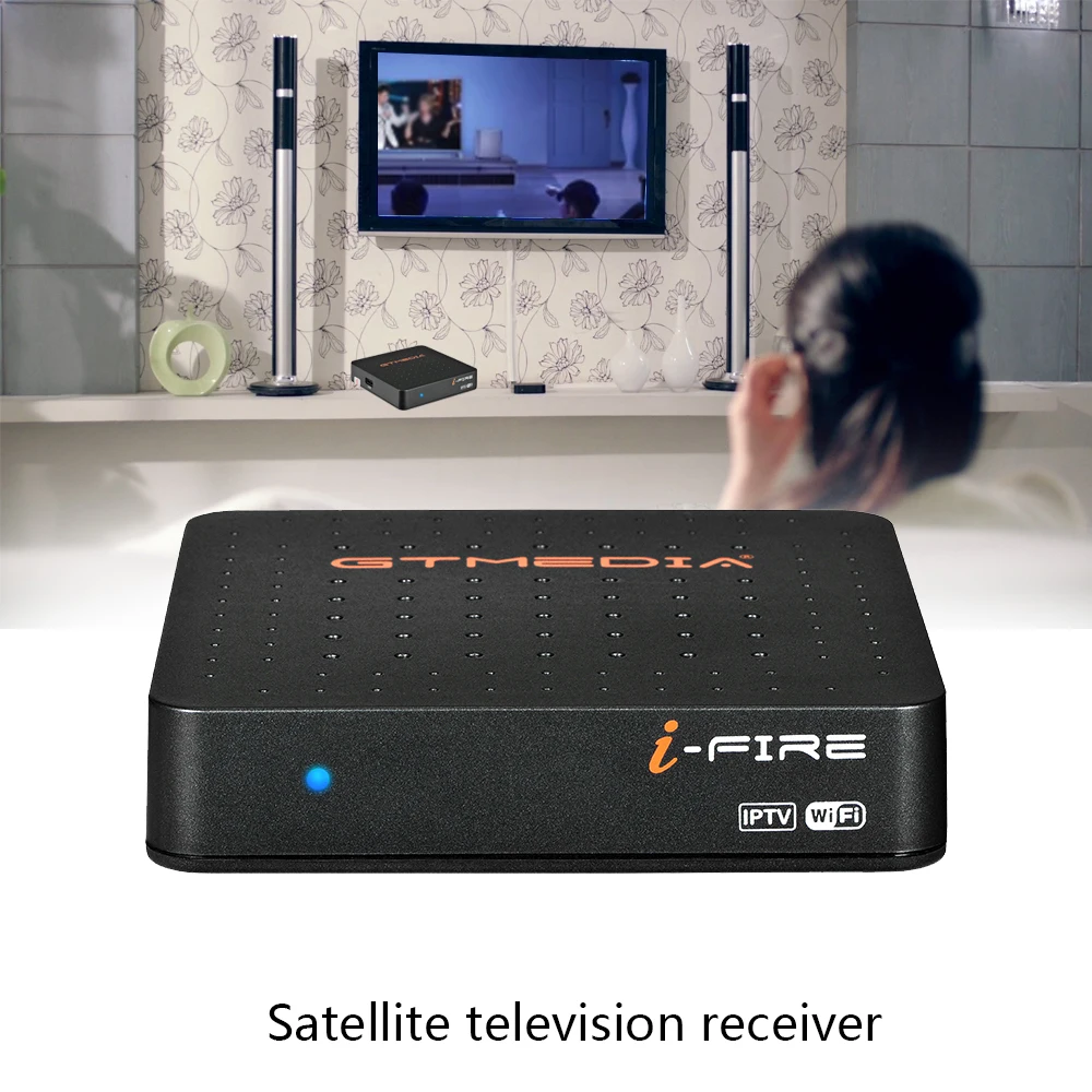 GTMEDIA Ifire IP ТВ плеер телеприставка ТВ Декодер FULL HD 1080P H.265 встроенный WiFi модуль
