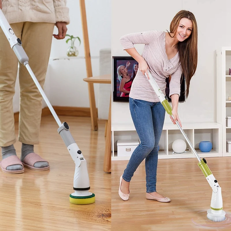 Electric Spin Scrubber 360 Cordless Tub and Tile Scrubber with 4 Replaceable Shower Scrubber