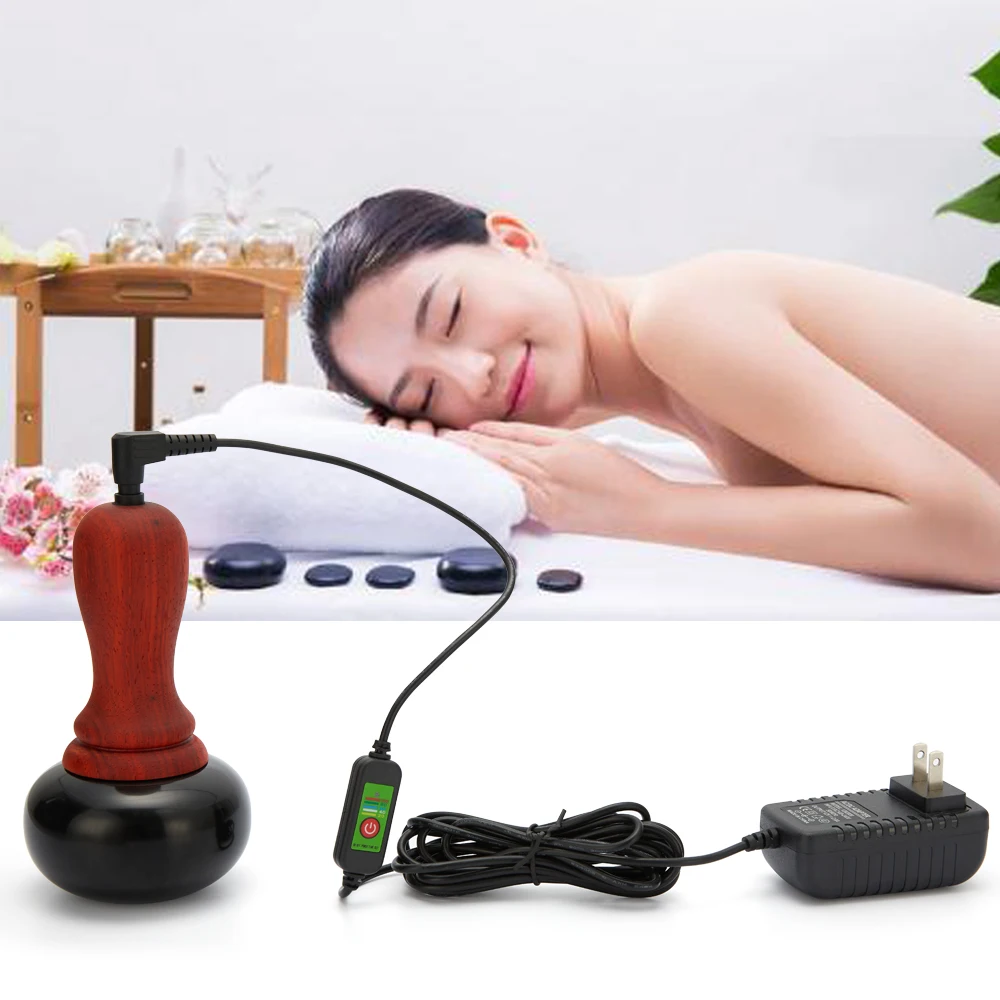 

Electric Bianstone Massager Heating Gua Sha Body Massage Acupuncture Relax The Body Care Health Massage Physiotherapy Equipment