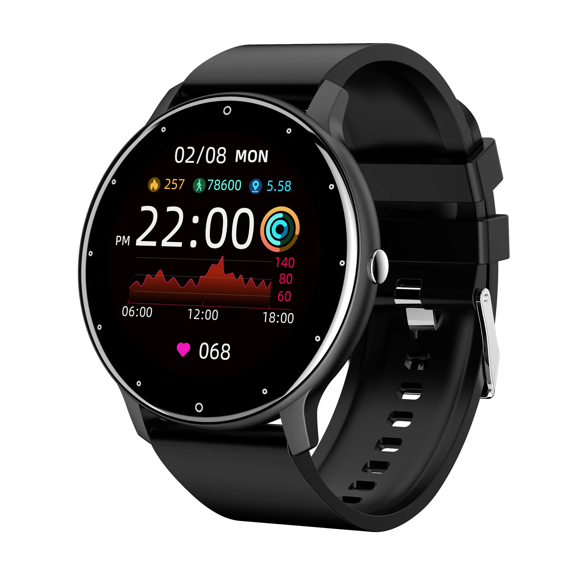 2021 New Smart Watch Men Full Touch Screen Sport Fitness Watch IP67 Waterproof Bluetooth For Android ios smartwatch Men+box