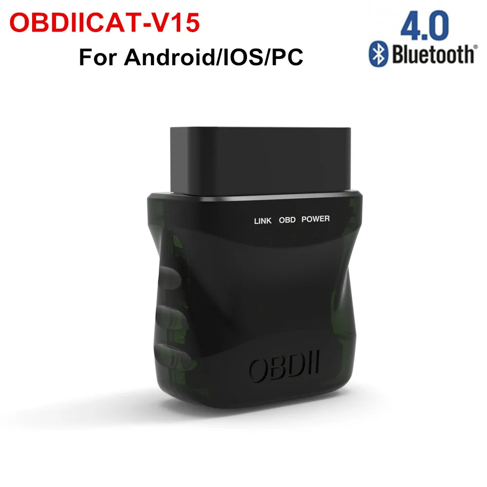 OBDIICAT V15 ELM327 V1.5 Bluetooth 4 0 OBD2 BT ELM 327 1 5 диагностический инструмент поддержка почти OBD II